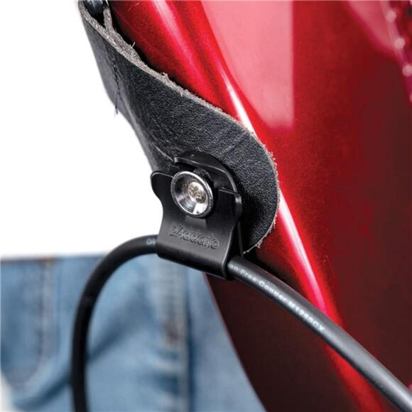 Guitar Strap Lock Set Secure No Hardware Clip On Strap Button Cable Holder - Picture 3 of 5